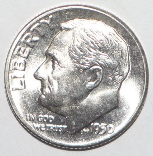 1950 Roosevelt Dime CHOICE BRILLIANT UNCIRCULATED (K216)