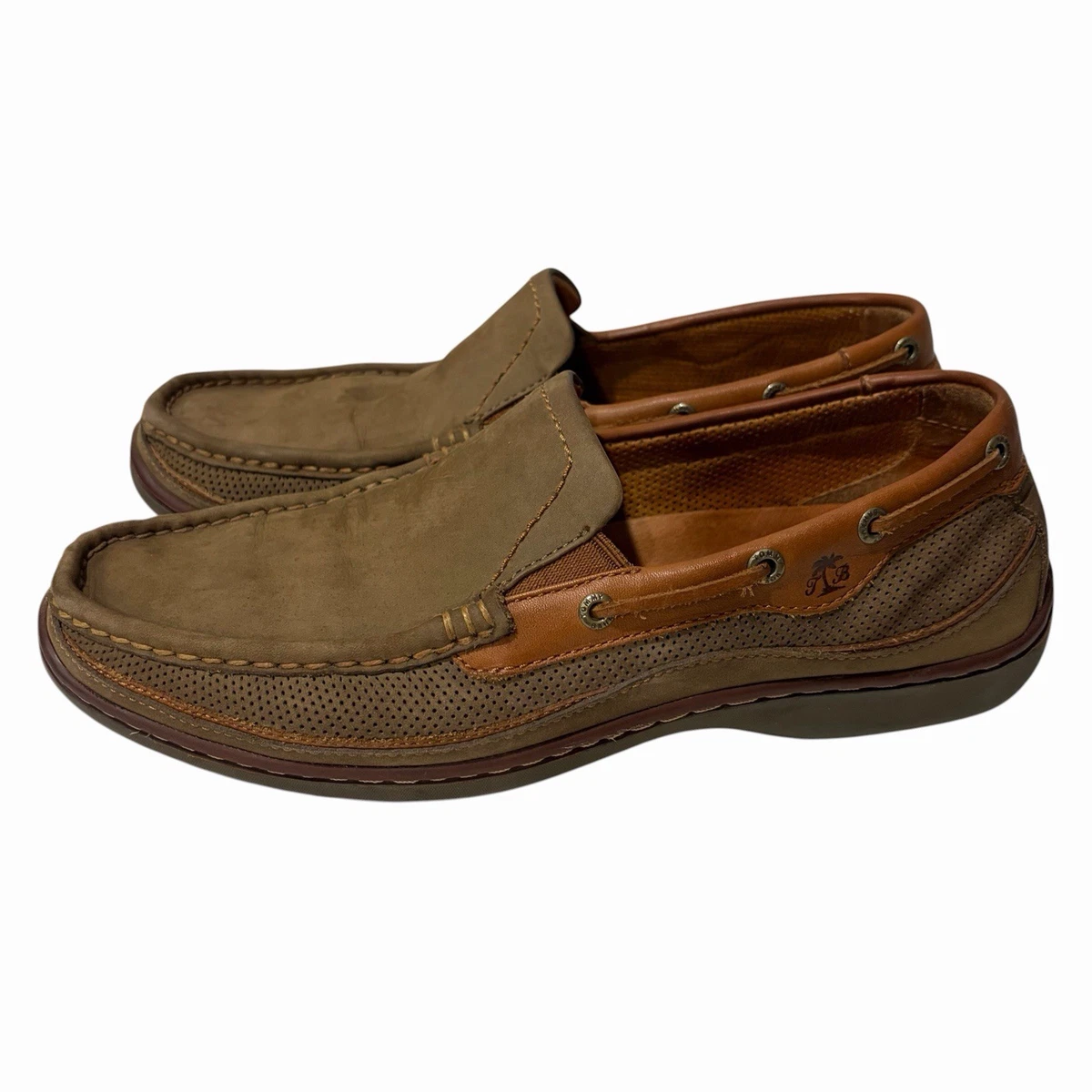 Tommy Bahama M Boat Shoe Leather Upper Casual Shoes for Men  display picture 1