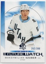 2024-25 SP Authentic Maksymilian Szuber #195 Utah Limited Blue SN# /399