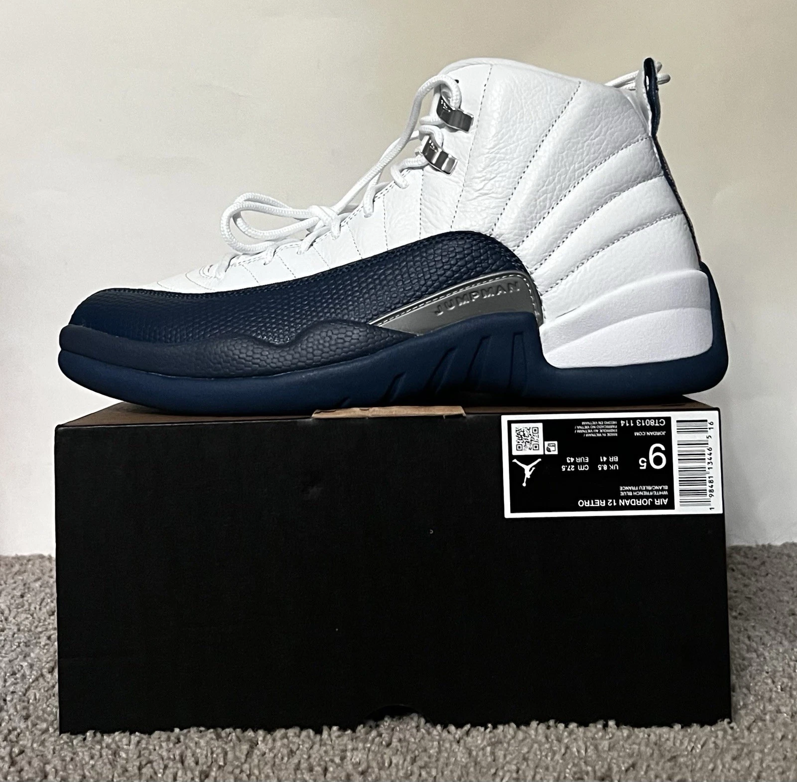 Size 9.5M- Jordan 12 Retro French Blue 2025 CT8013-114