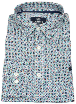 Lerros Hemd Regular Fit Under Button Down mehrfarbig