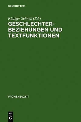 Geschlechterbeziehungen und Textfunktionen - 9783484365407