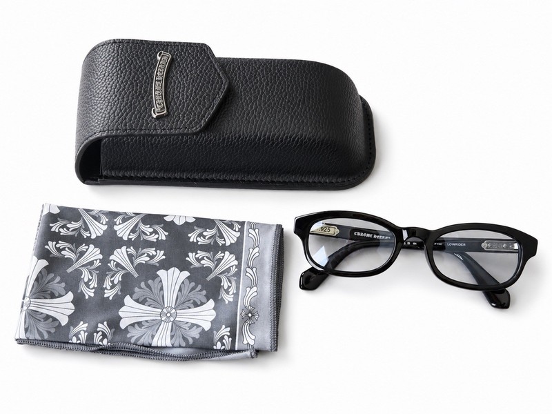 Chrome Hearts Lowrider Sunglasses - Black Blue Sterling Silver