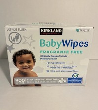NEW  Unopened Fragrance Free Kirkland Signature Baby Wipes 900 Count