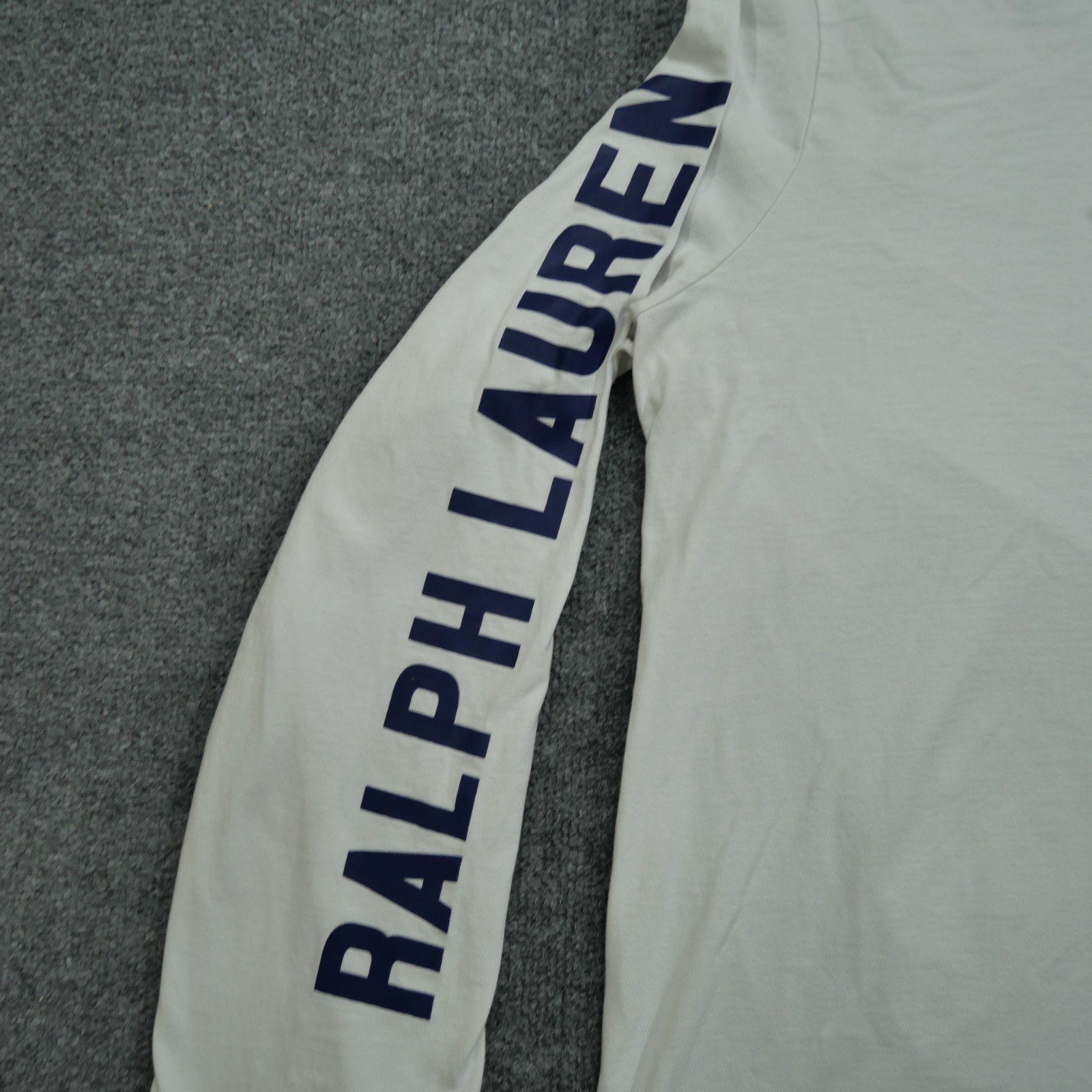 Polo Ralph Lauren felpa con cappuccio uomo 2XL XXL bianca leggera 1967 USA Big Pony