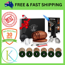 Whiskey & Cocktail Smoker Kit – Bourbon Smoke Infuser Set – Gift for Men & Drink