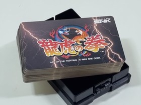 1992 SNK x Nintendo Art oF The Fighting Playing Cards CIB Desk Neo Geo Japan