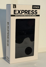 Express Ventilation Mesh 4 Pack Boxer Briefs Black Size L Men's Underwear