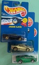 HOT WHEELS JAGUAR XJ220 Lot of 3 Colors