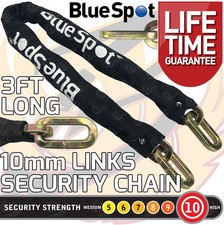 HEAVY DUTY Security Chain 10mm x 3ft Hardened Steel Motorbike Chain Square Links