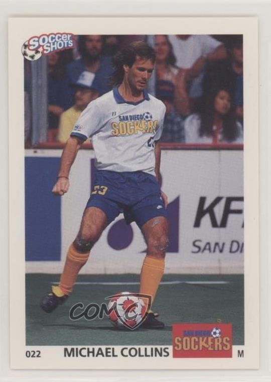 1991 Soccer Shots MSL Michael Collins #022 0s5