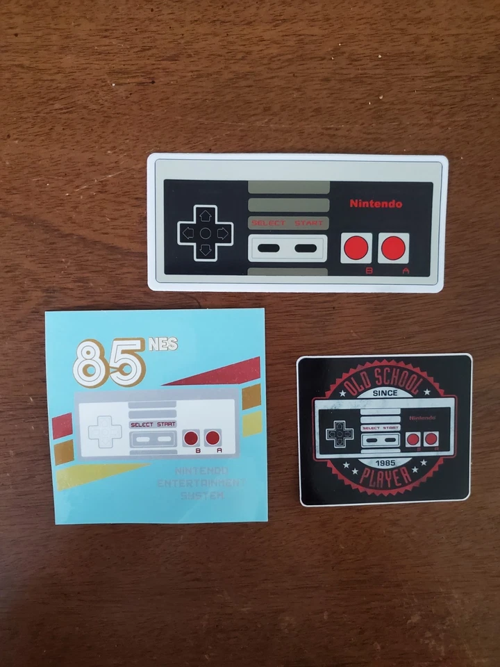 Nintendo NES Vintage Retro Looking Controller STICKERS - Image 2 of 4