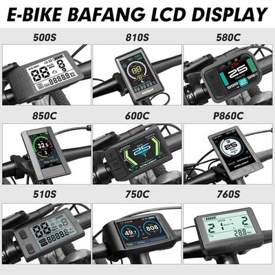 24V-70V Electric Bike Color LCD Display 850C/750C/580C/500S Intelligent Display