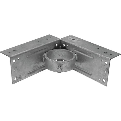 #ad Midwest Air Tech Corner 2 3 8 in. Steel Fence Post Adapter Clamp 328595C Midwest $14.83