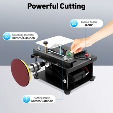 Mini Table Saw Small Woodworking Electric Bench Saw Precision DIY Cutting Tool