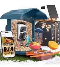 Birdsnap AI Bird Feeder Camera with Solar Panel And Bird Identification 2K New