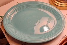 Vintage Genuine Fiesta HLC 12 1/2" Turquoise Serving Platter 1940s to 1050s