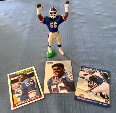 #ad 🚨🔥VTG Lawrence Taylor NEW YORK GIANTS 1988 Starting LINEUP W 3 cards SLU $49.99