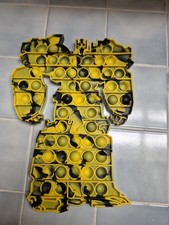 Popit Fidget Toy Push Bubble Sensory Stress Relief Kids Game Robot Yellow