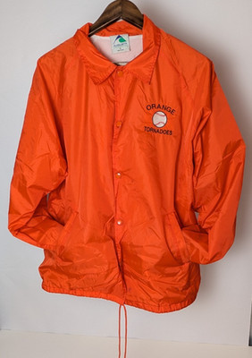 Augusta Coach Jacke XL Orange Tornadoes Sportswear 90er