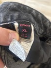 ROMWE Jeans Womens Small Black Wash Cargo Pants Goth Emo SZ XL Wide Leg Bootcut  — photo 5
