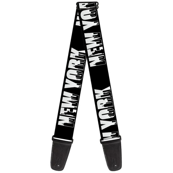 Guitar Strap - New York Bold/Skyline Silhouette Black/White/ (Us Import) ACC NEU-image