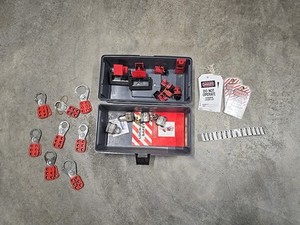 Lockout Tagout LOTO Safety Kit With Prinzing Brady Locks - carry box included #2