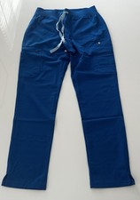 NWT FIGS small High waisted Yola skinny scrub pants Blue Technical Collection