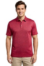 PGA Tour Pro Series Golf Polo Earth Red XL Mixlogy All Over Print UPF50