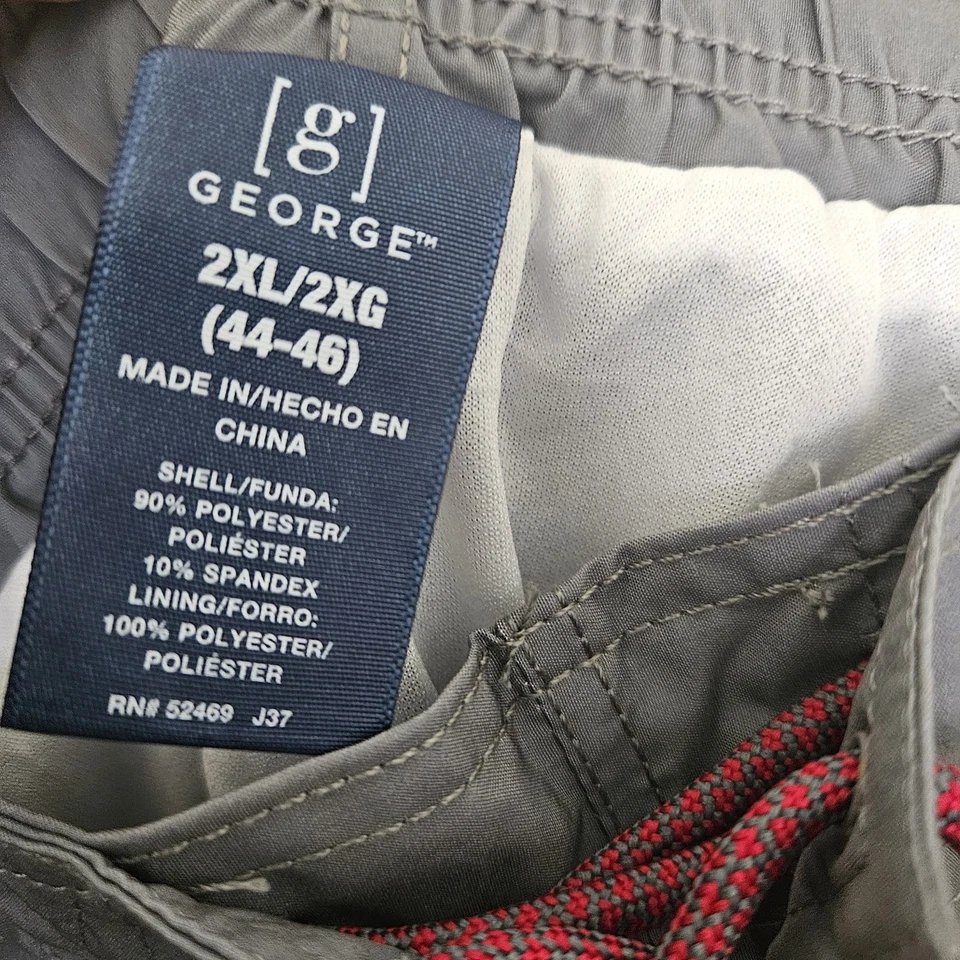 George  Mens Swim Trunks 2XL Bathing Suit Board Shorts Swimsuit Tropical Stripe - Image 3 of 4