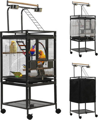 50.8'' Large Parakeet Cage,Small Bird Cage,Cockatiel Cage for Birds,Bird Flight 