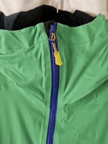 Salomon Soulquest BC Down Jacket Green Blue Ski Coat Waterproof Puffer Jacket XL - Picture 7 of 16
