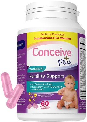 Women's Fertility Support | Conception Complex, Folic Acid, and Biotin | 30-D...