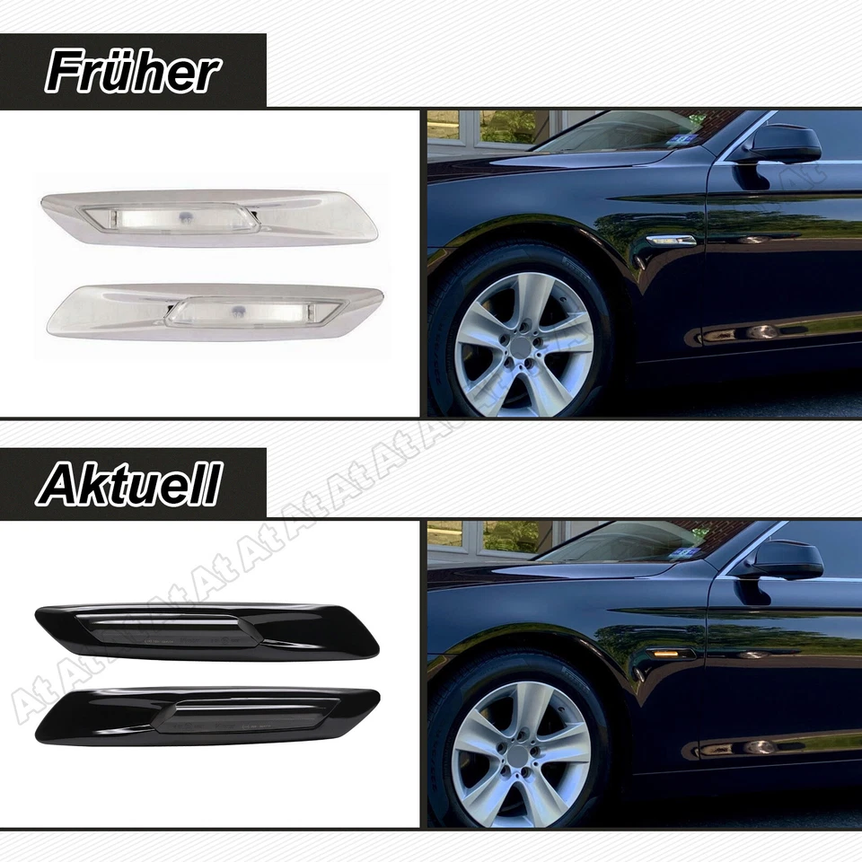 LED Fender Seitenblinker Blinker für BMW 5 Series F10 F11 Sedan Touring 2011-13 - Bild 3 von 4