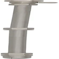 All Metal RV Black Tank Cleaner Wand with Shut-Off Valve, Straight Swivel Stick