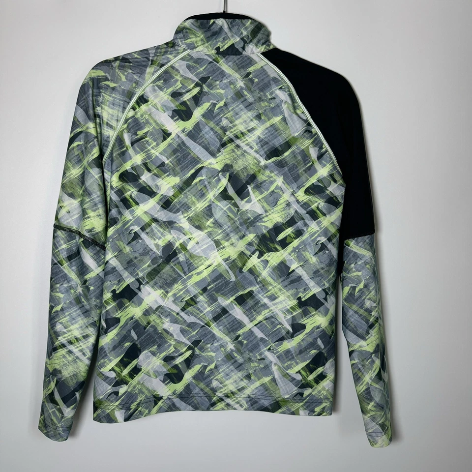 Pullover Obermeyer Juvenil Grande Cuarto Cremallera Capa Base Verde Esquí Snowboard Foto 4 de 4