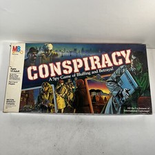 Vintage CONSPIRACY Board Game 1982 Milton Bradley Complete Espionage Spy