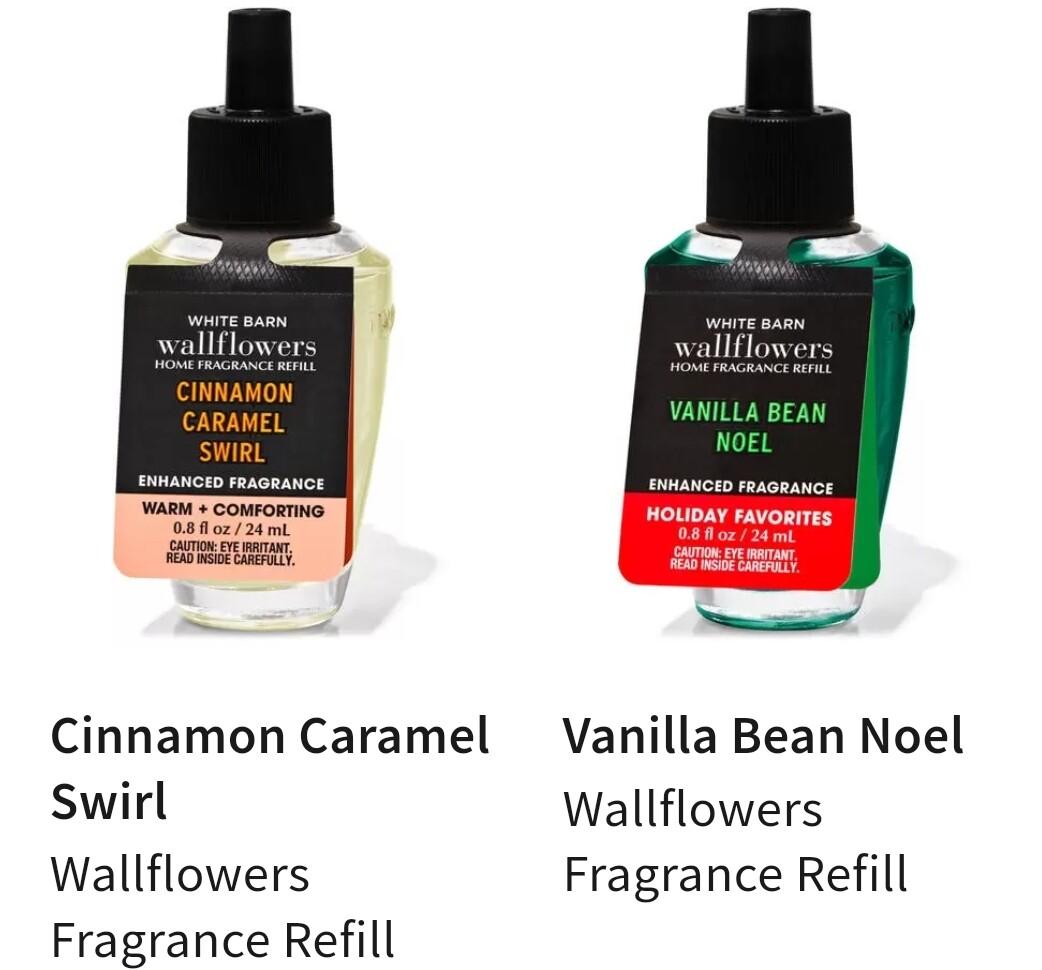 Bath & Body Works Wallflowers Essential Oil Fragrance Refill Bulbs