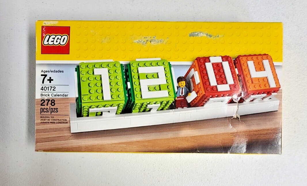LEGO   BRICK CALENDAR - 40172 - Damaged Box-Factory Sealed