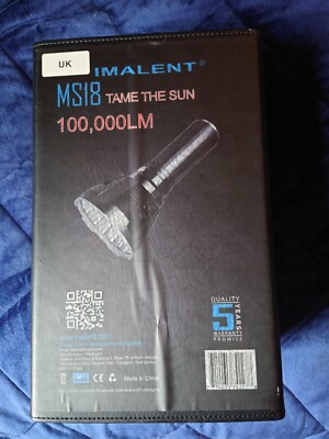 Imalent MS18 wiederaufladbare Taschenlampe 100.000 Lumen LED Licht Taschenlampe & Ladegerät Pr
