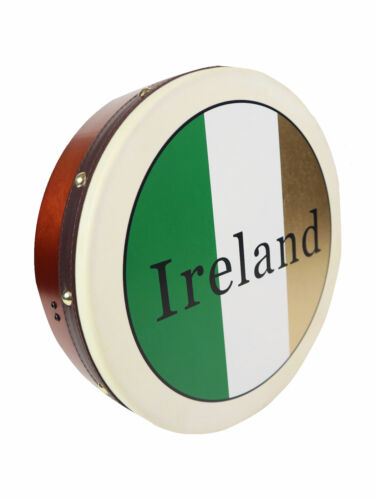 McNeela 30.5cm Tradicional Irlandés Bandera Celta Tricolor Bodhran Tambor