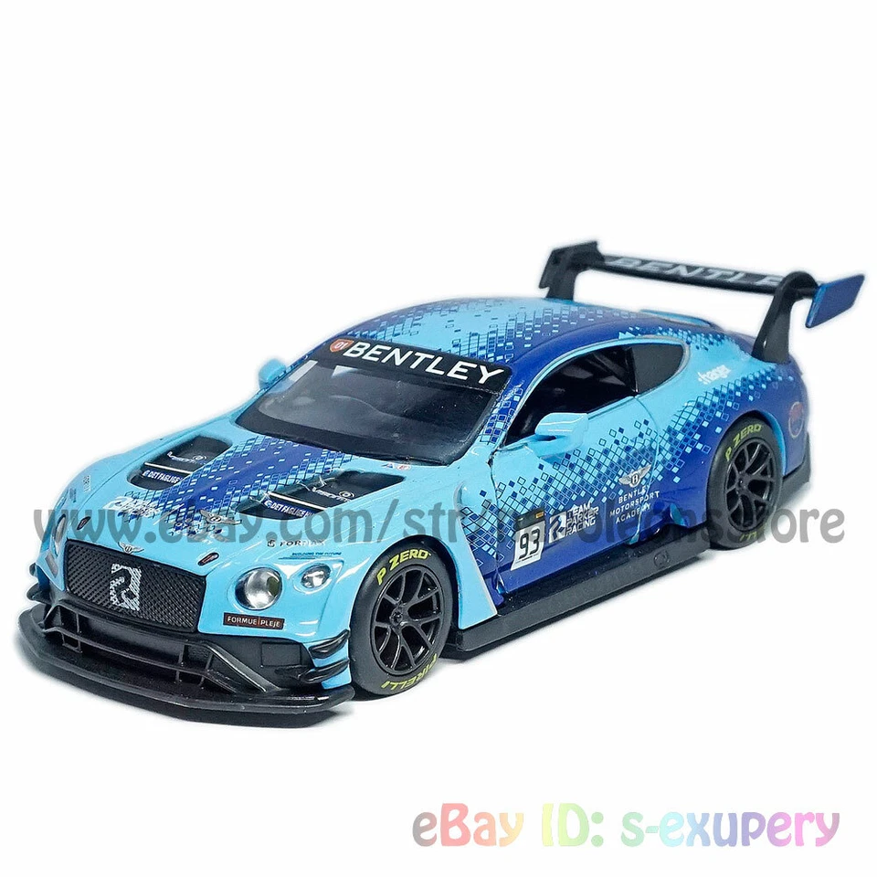 1/32 Bentley Continental GT3 #93 Modelo Coche Diecast Vehículo Colección Niños Regalo Foto 4 de 4