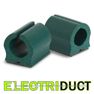 UH-12D6GN Cable Management Outdoor D Wings Cord Clip - Green- Set of 6  -UT Wire