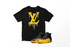 black and yellow 12s shirt