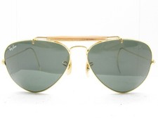 B L RAY-BAN OUTDOORSMAN AVIATOR SUNGLASSES 58-14 teardrop cable gold lomb 98692