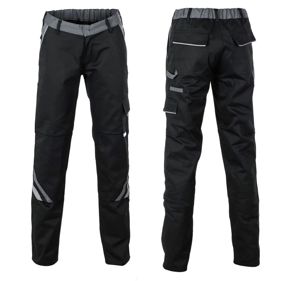 PLANAM HIGHLINE Damen Bundhose Schwarz/Schiefer Damenhosen Arbeitshosen Workwear