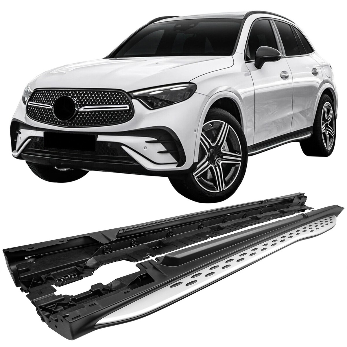 Running Boards For 2023+ Mercedes-Benz GLC X254 GLC300 GLC43 AMG