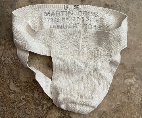 U S Martin Bros January 1946 Vintage Men’s Jock Strap in Box Medium