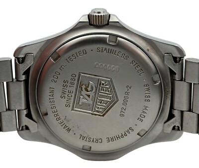 Tag Heuer 37mm Men's 2000 Series Professional Silver Dial Watch