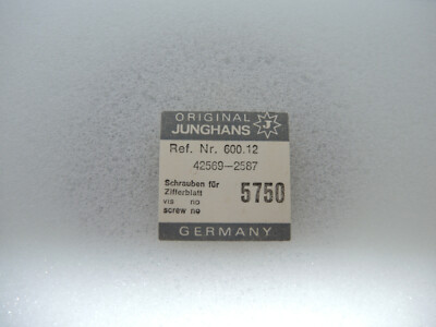 Schraube für Zifferblatt für Junghans 600.12, dial screw, part 5750
